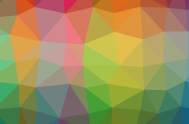Yeşil poligon zarif çok renkli arka plan resmi