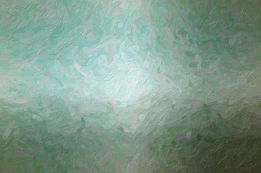 Brown, grey and green Impasto with large brush background illustration clipart