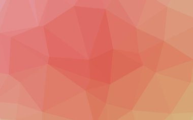 Turuncu, kırmızı ve yeşil üçgen poligon arka plan illüstrasyon