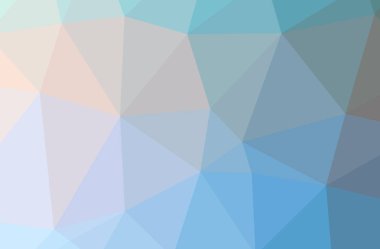 Mavi poligon güzel çok renkli arka plan resmi