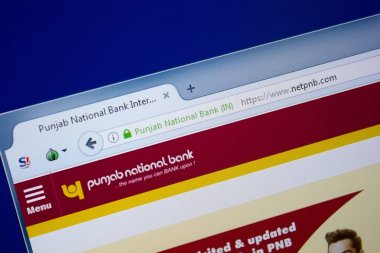 Ryazan, Rusya - 09 Eylül 2018: Net Pnb ana web sitesi Pc, url - Netpnb.com görüntüleme.