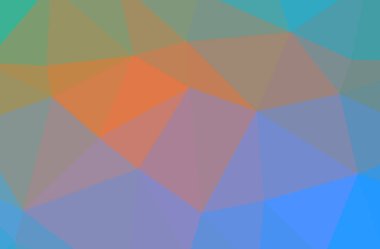 Mavi düşük poli resmi güzel çok renkli arka plan