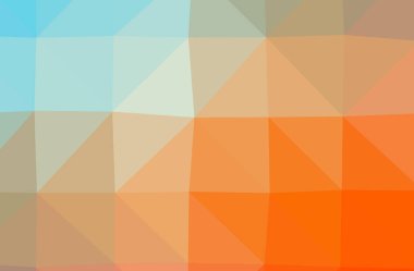 Turuncu poligonal güzel çok renkli arka plan resmi