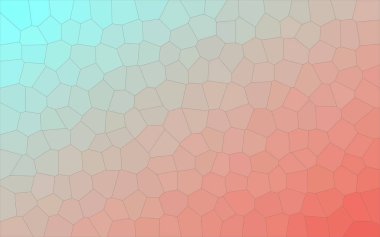 Aqua ve kırmızı orta boyut altıgen arka plan resmi