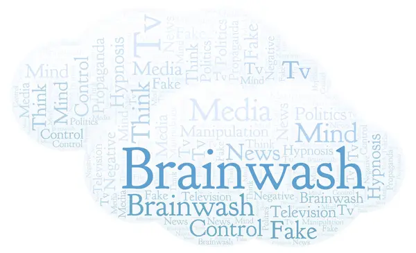 Brainwash Word Cloud Wordcloud Made Text Only — Stock Photo, Image