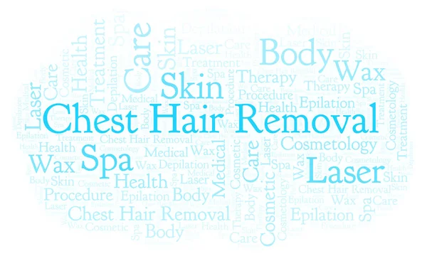 Chest Hair Removal word cloud. Wordcloud made with text only.