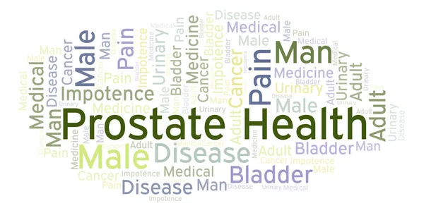 Prostate Health word cloud. Wordcloud made with text only.