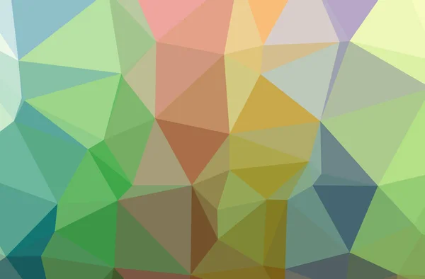 Illustration Green Abstract Low Poly Elegant Multicolor Background — Stock Photo, Image