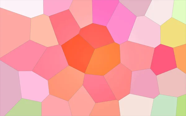 Abstract illustration of white and red bright Giant Hexagon background, digitally generated
