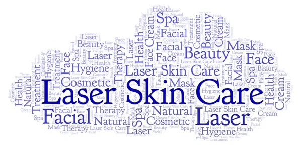 Nuage Mots Laser Skin Care Wordcloud Fait Avec Texte Seulement — Photo
