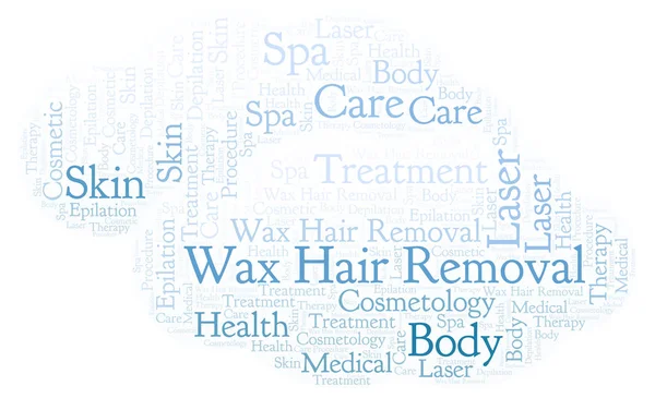Wax Hair Removal word cloud. Wordcloud made with text only.