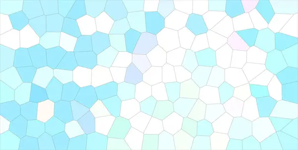 Красивая Абстрактная Иллюстрация Синего Зеленого Белого Шестиугольника Среднего Размера Хорошо — стоковое фото