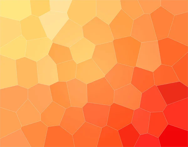 Bra Abstrakt Illustration Orange Röda Och Gula Stora Hexagon Användbar — Stockfoto