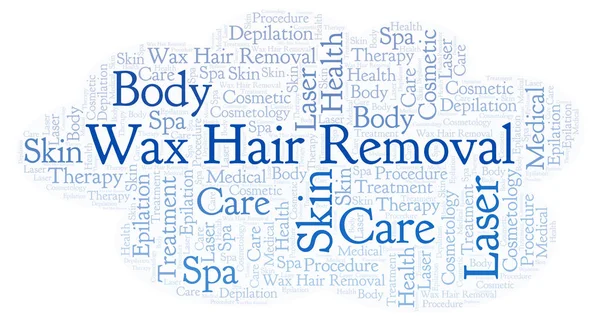 Wax Hair Removal word cloud. Wordcloud made with text only.