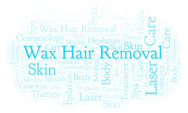 Wax Hair Removal word cloud. Wordcloud made with text only.