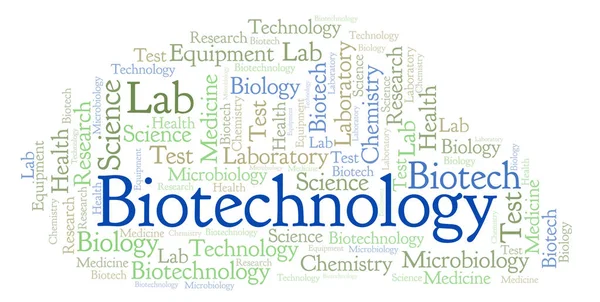 Biotechnology Word Cloud Wordcloud Made Text Only — Stock Photo, Image