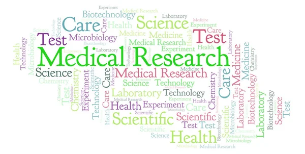 Medical Research word cloud. Wordcloud made with text only.