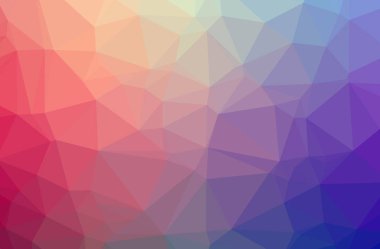 Kırmızı Düşük poli resmi güzel çok renkli arka plan