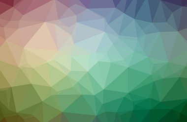 Yeşil düşük poli resmi güzel çok renkli arka plan