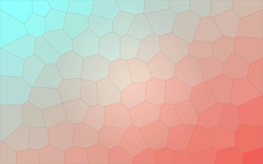 Aqua ve kırmızı büyük altıgen arka plan resmi