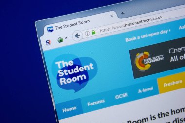 Ryazan, Rusya - 09 Eylül 2018: Ana Pc, url - Thestudent.co.uk görüntüleme ve öğrenci Web sitesi.