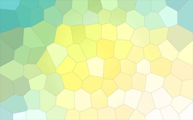 Dijital mavi ve sarı renkli büyük altıgen arka plan, soyut gösteren resim