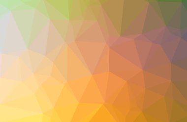 Turuncu soyut Çokgen çizimi güzel çok renkli arka plan