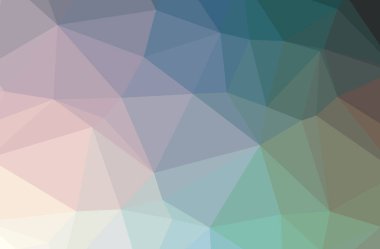 Mavi soyut düşük poli güzel çok renkli arka plan resmi