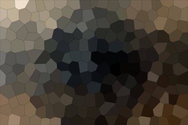 Kahverengi ve siyah orta boyut altıgen güzel soyut Illustration. Çalışmanız için çarpıcı.