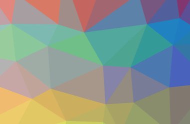 Mavi düşük poli güzel çok renkli arka plan resmi