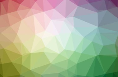 Yeşil poligon modern çok renkli arka plan resmi