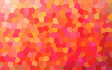 Turuncu parlak küçük altıgen çarpıcı soyut Illustration. Lovely tasarımınız için.