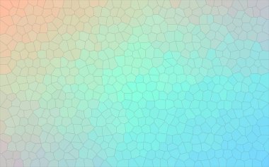 Turuncu, yeşil ve mavi küçük altıgen arka plan illüstrasyon