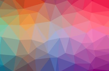 Kırmızı poligon resmi güzel çok renkli arka plan