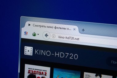 Ryazan, Rusya - 09 Eylül 2018: Ana Kino-hd720 Web sitesi Pc, url - Kino-hd720.net görüntüleme.