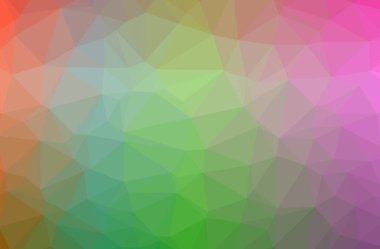 Yeşil poligon resmi güzel çok renkli arka plan