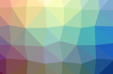 Mavi poligonal güzel çok renkli arka plan resmi