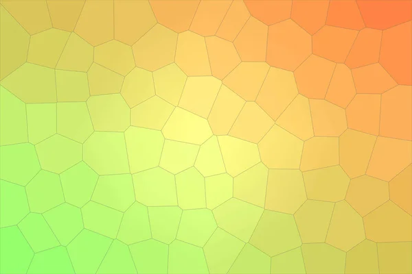 Laranja Verde Big Hexagon Fundo Ilustração — Fotografia de Stock