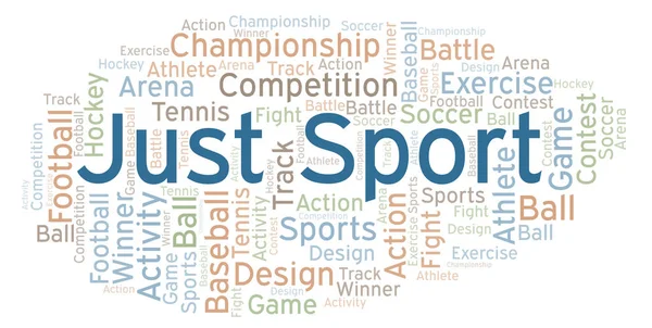 Just Sport Word Cloud Made Text Only — Stock Photo, Image