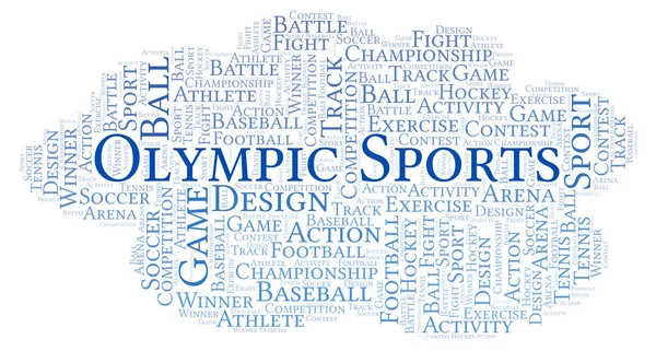Parole Olimpiche Realizzato Solo Con Testo — Foto Stock