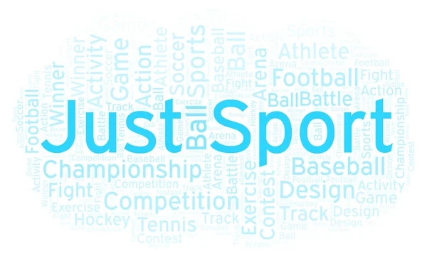 Gewoon Sport Word Cloud Gemaakt Met Alleen Tekst — Stockfoto