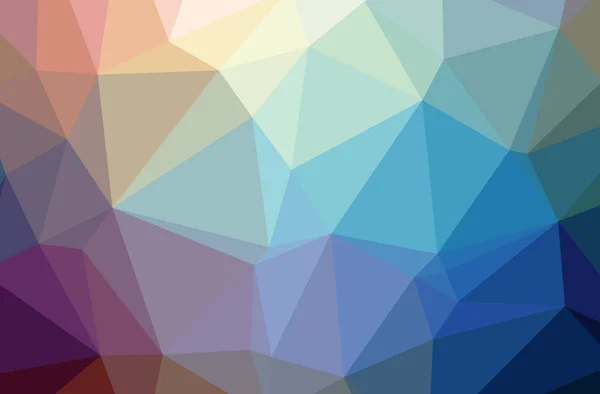 Illustration Blue Polygonal Beautiful Multicolor Background — Stock Photo, Image