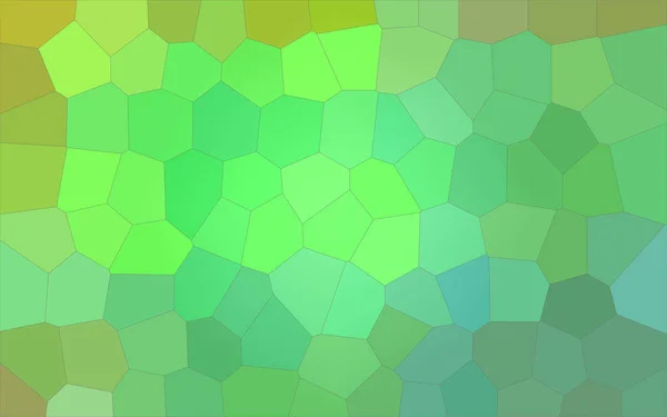 Illustration Green Brown Pastel Big Hexagon Background — Stock Photo, Image
