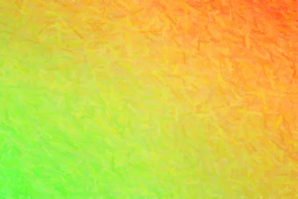 オレンジ色と緑色のクレヨン背景イラスト — ストック写真