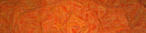 Illustration of orange Textured Impasto banner background