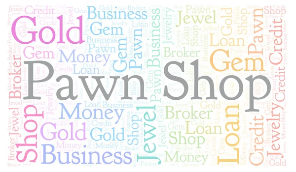 Pawn Shop word cloud. Wordcloud made with text only.