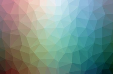 Mavi poligonal güzel çok renkli arka plan resmi