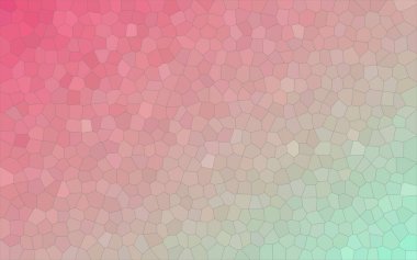 Pastel küçük altıgen arka plan illüstrasyon kırmızı ve aqua