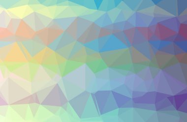 Mavi poligonal güzel çok renkli arka plan resmi