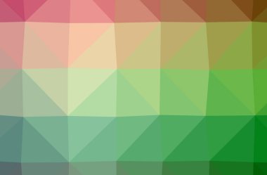 Yeşil poligon zarif çok renkli arka plan resmi
